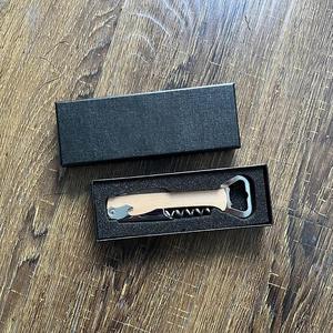 Tire-bouchon à vin personnalisé avec logo 4 en 1, ouvre-bouteille en bois avec boîte cadeau pour les cadeaux de mariage - Product Image 5