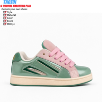 Sneakers pour hommes de créateurs, chaussures personnalisées avec logo, métalliques, épaisses, tendance, décontractées, respirantes, légères, confortables, en cuir véritable