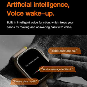 ساعة ذكية هايواتش برو فاخرة T1000 - شحن لاسلكي وواجهة ساعة قابلة للتخصيص متوافقة مع نظامي iOS وأندرويد مع مجموعة هدايا - Product Image 3