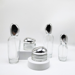 Botol kaca kosmetik untuk kulit menakutkan, bentuk khusus 120 ML 100 ML 40 ML 50 g 30 g bentuk khusus - Product Image 2