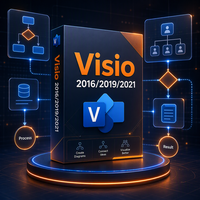 Clé d'activation COA Visio Pro 2021 2019 Win 11, serveur réseau anglais, stock mondial