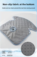 Coussin de siège de poussette pour bébé en soie glacée 3D respirant et rafraîchissant, universel, pliable et lavable