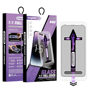 Yongpoly HD 2.5D Hoàn Toàn Bìa Tempered Glass Tự Động Bộ Dụng Cụ Công Cụ Ma Thuật Hộp Riêng Tư Bảo Vệ Màn Hình Cho iPhone 16 15 14 & Tự Động Bụi-Miễn Phí Cài Đặt - Product Image 6