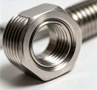 Écrou adaptateur hexagonal sur mesure, tournage CNC, acier inoxydable, anti-corrosion, raccord fileté haute étanchéité, pour équipement médical (conformité aux normes)