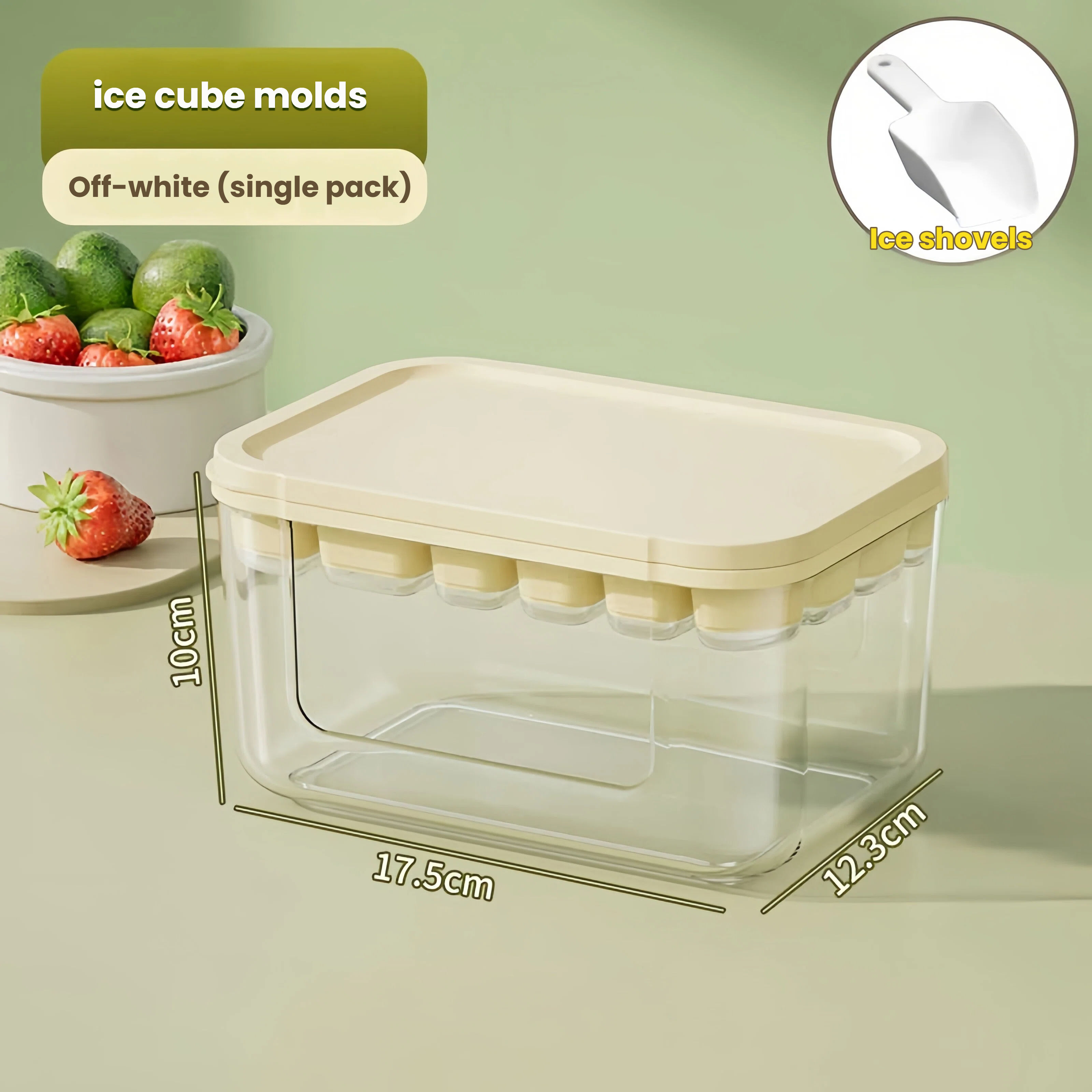 Ice tray + ice storage box + ice shovel