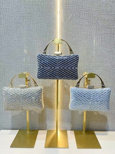 Sac à main pour femme avec strass scintillants, pochette en cristal, sac de soirée brillant pour mariage, sac à main de luxe avec poignée supérieure - Product Image 2