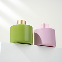 Bouteilles vides de diffuseur de roseau en verre transparent de 120ml avec bouchons Vente en gros en vrac de parfum personnalisé