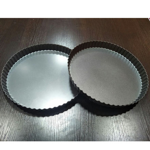 Molde redondo antiadherente de acero al carbono para pasteles, 2 piezas, para hornear, molde para tarta de queso, diseño de copa de crisantemo - Product Image 1