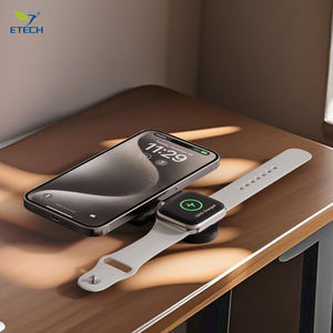 Cargador Inalámbrico ETECH 2025 Premium <span class=keywords><strong>3</strong></span> en 1 con Diseño Plegable, Puerto Tipo-C, Carga Rápida Qi2 de 15W, Material ABS, Molde Privado, Compatible con <span class=keywords><strong>IOS</strong></span>/Android - Product Image 1