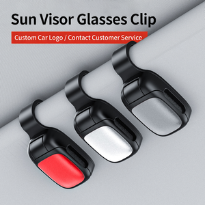 Clip de lunettes portable ABS pour pare-soleil de voiture, utilisation à une main, installation sans dommage pour tous les pare-soleil de véhicules - Product Image 4