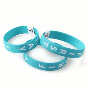 Pulsera RFID Personalizada al por Mayor, Pulsera Elástica de Tela Personalizada para Eventos - Product Image 4