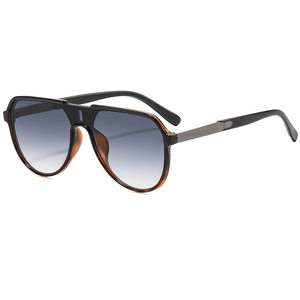 Logo Custom 2026 Vintage Metal Legs <b>Square</b> Sun Glasses UV400 One Piece Lens Pilot <b>Sunglasses</b> for <b>Men</b> Women - Product Image 1