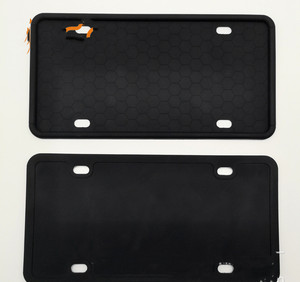 Hot bán <span class=keywords><strong>Amazon</strong></span> Mỹ & Canada kích thước đa màu Silicone tấm giấy phép khung với chống trộm ốc vít - Product Image 2