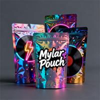 MYLAR Sacs d'emballage alimentaire en plastique Pochettes debout refermables à fermeture éclair imprimées personnalisées Sacs debout doublés en feuille d'aluminium