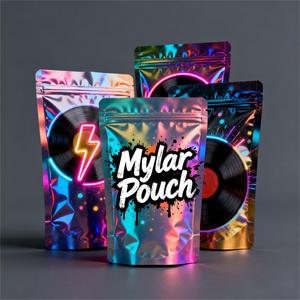 Chiusura a Zip con chiusura personalizzata richiudibile sacchetti di supporto in alluminio foderato di MYLAR sacchetti di <span class=keywords><strong>plastica</strong></span> - Product Image 3
