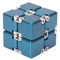 Les jouets en alliage d'aluminium anodisé Infinity Cube Fidget soulagent le stress et l'anxiété