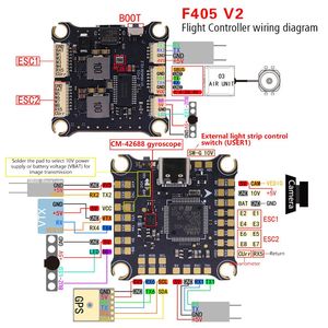 ควอดคอปเตอร์สำหรับแข่งพร้อมตัวควบคุมความเร็วอิเล็กทรอนิกส์ 4 in 1 ESC สำหรับอุปกรณ์เสริม Fpv F405 B55A B90A S55A การถ่ายภาพทางอากาศ - Product Image 1