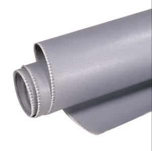 Tissu en fibre de verre enduit de silicone isolant thermique ignifuge durable coupe personnalisable tissu en maille de fibre de verre enduit de PTFE - Product Image 1