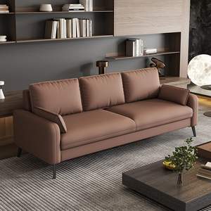 Conjunto de Sofás de Oficina Modernos Minimalistas de Cuero, Cuadrados y Duraderos, para Salas de Reuniones y Recepciones Empresariales - Product Image 4