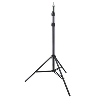 Trépied métallique réglable 2,1 m 8806 avec support de téléphone et design portable pour studio photo, boîte à lumière, réflecteur et lampes d'éclairage