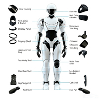 Piezas de Robots Humanoides de Fibra de Carbono y Metal Impresas en 3D de Alta Precisión Personalizadas