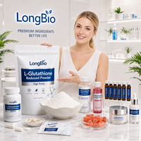 Poudre de L-Glutathion GSH à 99 % de pureté, qualité alimentaire et cosmétique, matière première antioxydante, fournisseur d'usine, CAS 70-18-8, extrait végétal