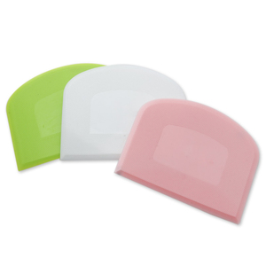 2 Pieces set Food-safe Plastic Dough Cutter Plastic Practical Bench silicon dough Scraper for Bread Dough Cake Fondant