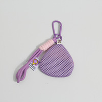 Sac de rangement en maille d'été 2026 avec sangle de suspension, porte-monnaie de poignet, étui portable pour écouteurs, sac pendentif porte-clés, cordon de suspension pour portefeuilles