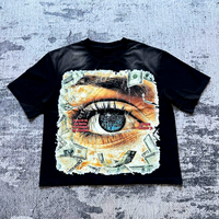 MT1319 T-shirts personnalisés 100% coton pour hommes DTG 100% coton à épaules tombantes T-shirts délavés au soleil Styles décontractés T-shirts Boxy en détresse