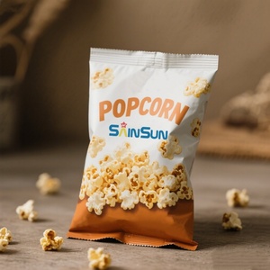 Bolsa Doypack Personalizada con Logotipo Impreso, Reciclable, de 100g, 200g, 500g, para Alimentos Secos, Palomitas de Maíz, Bolsa de Fondo Plano, Bolsa de Mylar Esmerilada - Product Image 1