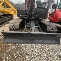 Excavator Mini Yanmar SV100 10 Ton Buatan Jepang, Boom Swing Hidrolik, Crawler, Cocok untuk Ruang Sempit, Pekerjaan Pertanian dan Konstruksi