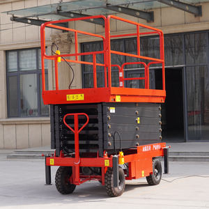 O elevador automático completo da plataforma aérea do trabalho de 6m 8m 10m 12m 14m bonde portátil scissor levanta a plataforma do levantamento - Product Image 2