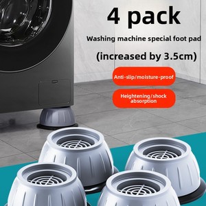 4 Pezzi di Supporti Antivibrazione in Plastica per Asciugatrice, Antirumore e Antiscivolo, Prevenzione Movimenti/Agitazioni/Deviazioni - Product Image 6