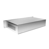 Boîtier de serveur d'ordinateur industriel sablé en aluminium d'extrusion personnalisé de haute qualité 1U 2U 3U 4U boîtier de châssis de montage en rack de 19 pouces