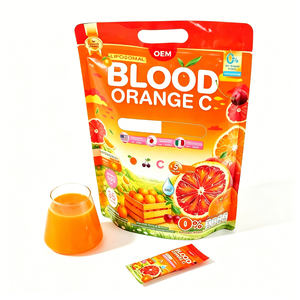 Mélange de boisson au collagène et à la <span class=keywords><strong>vitamine</strong></span> <span class=keywords><strong>C</strong></span> <span class=keywords><strong>liposomale</strong></span> à l'orange sanguine, OEM/ODM, 1000 mg de collagène et de peptides de <span class=keywords><strong>vitamine</strong></span> <span class=keywords><strong>C</strong></span>, 35 bâtonnets – Meilleures ventes - Product Image 1