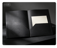 Carpeta Negra Personalizada para Escuela de Negocios, Logotipo Personalizado, Folleto de Producto Empresarial, Carpeta de Presentación A4, Carpeta de Archivos de Documentos