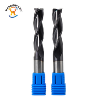 Fraise à coupe en spirale en carbure monobloc 3 cannelures coupe-copeaux routeur CNC 6mm 8mm diamètres de tige outils en bois revêtus OEM