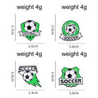 OEM ODM Badge Pin sepak bola harga rendah kustom pemain sepak bola Pin desain Enamel tim sepak bola Lapel Pin logam