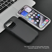Coque de téléphone en caoutchouc translucide mat antichoc pour iPhone 14 15 16 17 Pro Max, nouvelle coque de protection au toucher doux, vente chaude