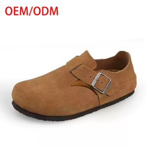 Sandales orthopédiques en liège Birken London en cuir de vache pour femmes et hommes, <span class=keywords><strong>semelle</strong></span> en liège antidérapante, tendance mode pour le printemps et l'été - Product Image 2