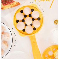 Cuiseur à œufs électrique automatique multifonctionnel, poêle antiadhésive 2 en 1, bouilloire à œufs, appareil à omelettes, couvercle transparent, 700W