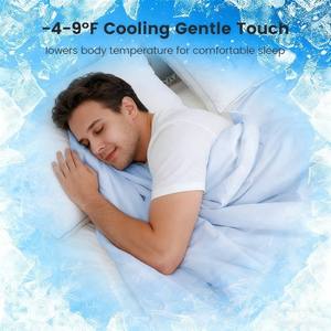 Couverture rafraîchissante pour les personnes ayant chaud la nuit Q-Max 0.4 Tissu froid Léger et respirant pour l'été Couette personnalisable OEM - Product Image 2