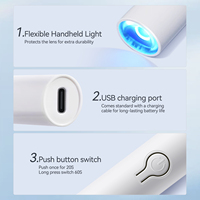 BORN PRETTY 3W Mini Lampe UV LED Portable Sans Fil Rechargeable pour Séchage de Gel Ongles
