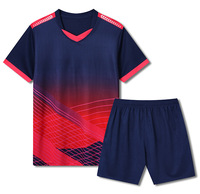 Maillot de football personnalisé 100% polyester léger respirant à séchage rapide col rond Shorts Impression numérique Nom Numéro pour les équipes