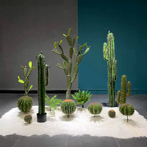 Cactus Saguaro Artificial de Estilo Nórdico QiYing Victory, Planta Grande de Plástico y Hierro para Uso en Interiores/Exteriores, Sala de Estar - Product Image 4