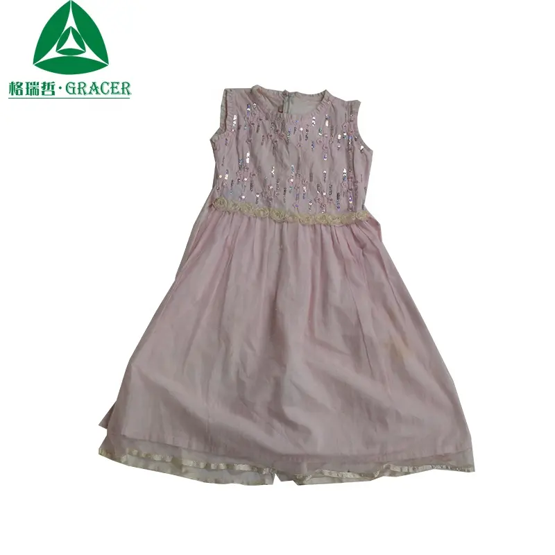 Bébé vêtements usine enfants robe été utilisé des vêtements de seconde main enfants vêtements