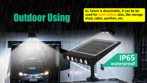 Lampada Solare <span class=keywords><strong>da</strong></span> Parete Multifunzionale IP65 Impermeabile con Sensore di Movimento LED per Illuminazione Esterna Multiuso - Product Image 5