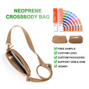 New Designer Fashion Striped Neoprene <strong>Crossbody</strong> <strong>Bag</strong> Zipper Waterproof Shoulder <strong>Bag</strong> Custom Mobile Phone <strong>Bag</strong> for Man Women - Product Image 3