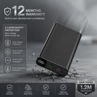 Power Bank QSF 20000mAh, Caricabatterie Portatile a Ricarica Rapida 22.5W PD USB-C, Batteria Esterna in Metallo, Vendita all'Ingrosso di Powerbank
