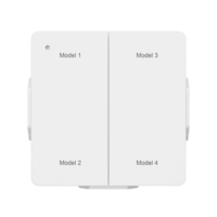 Interrupteur de scène Zigbee 3.0 à 2 canaux avec portée de 10 à 50 m, indice de protection IP21, compatible avec les appareils Tuya pour système de maison intelligente